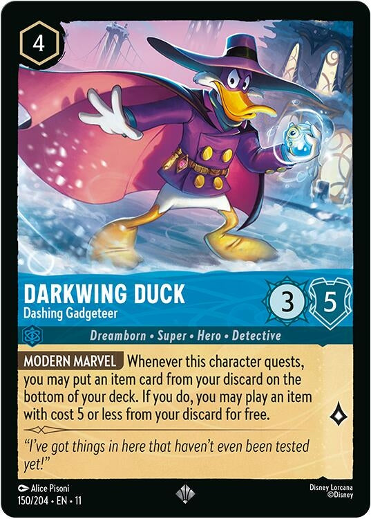 Image for Darkwing Duck - Dashing Gadgeteer (150/204) (Winterspell) (11) - Disney Lorcana