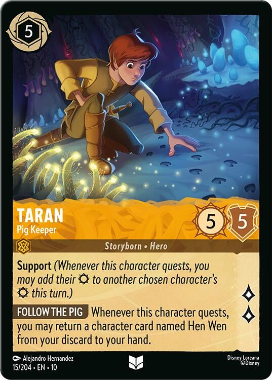 Image for Taran - Pig Keeper (15/204) (Whispers in the Well) (10) - Disney Lorcana