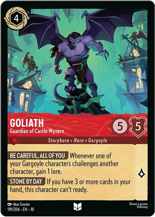 Image for Goliath - Guardian of Castle Wyvern (119/204) (Whispers in the Well) (10) - Disney Lorcana