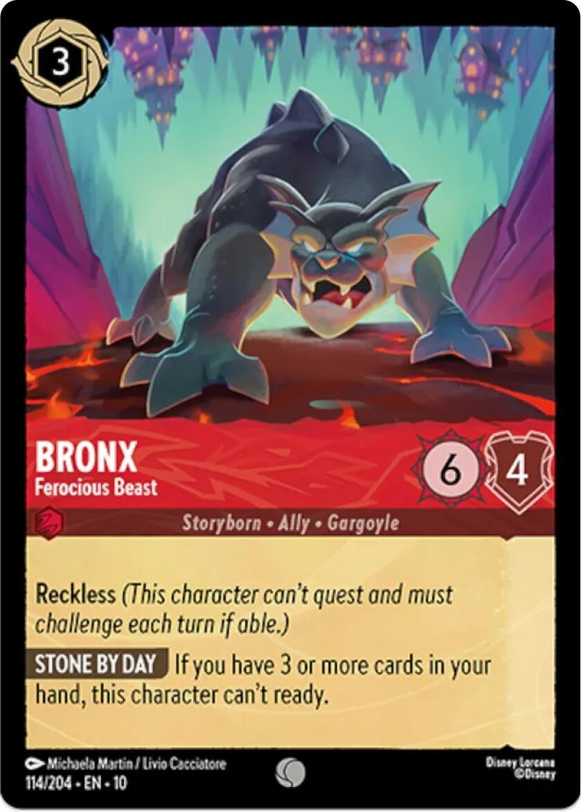 Image for Bronx - Ferocious Beast (114/204) (Whispers in the Well) (10) - Disney Lorcana
