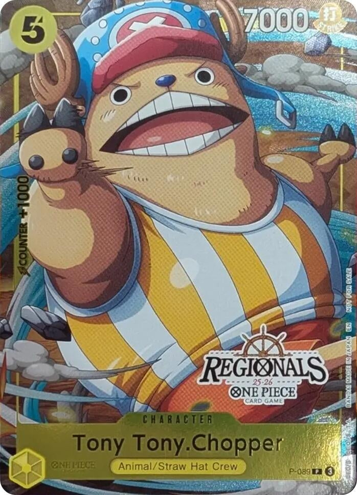 Image for Tony Tony.Chopper (CS 25-26 Regionals Textured Chase Promo) (P-089) (One Piece Promotion Cards) (OP-PR) - One Piece Card Game