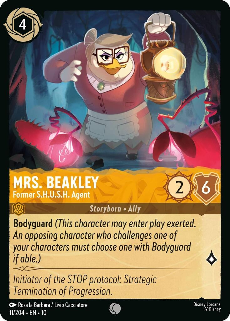 Image for Mrs. Beakley - Former S.H.U.S.H. Agent (11/204) (Whispers in the Well) (10) - Disney Lorcana