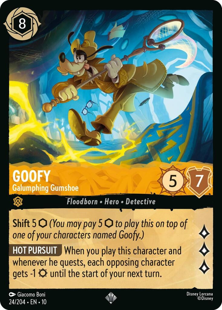 Image for Goofy - Galumphing Gumshoe (24/204) (Whispers in the Well) (10) - Disney Lorcana