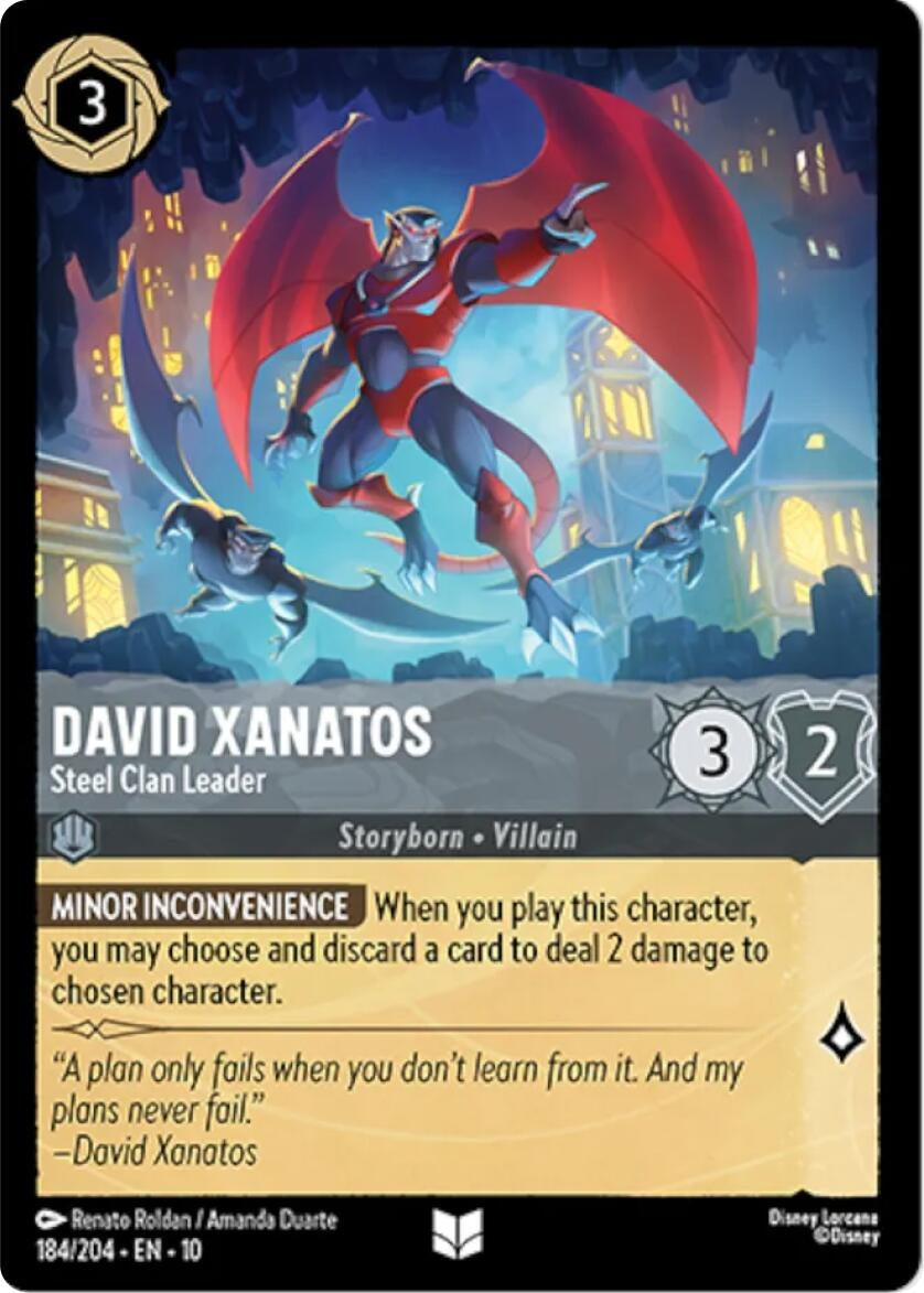 Image for David Xanatos - Steel Clan Leader (184/204) (Whispers in the Well) (10) - Disney Lorcana
