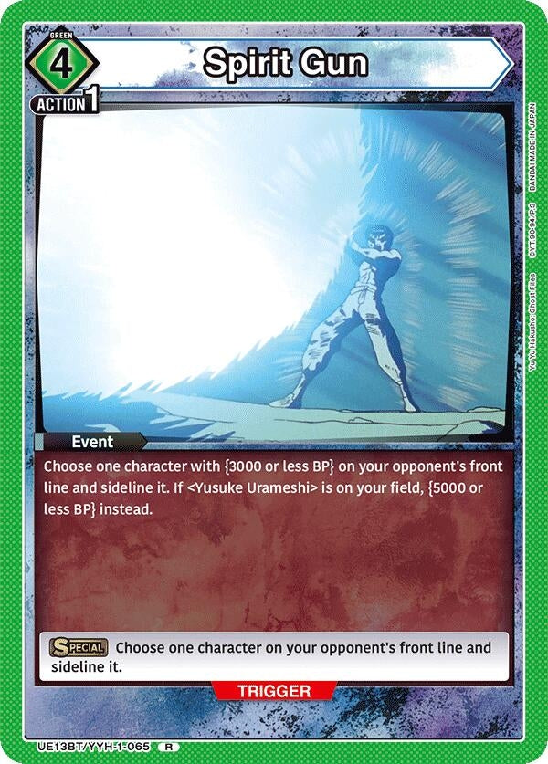 Image for Spirit Gun (UE13BT/YYH-1-065) (UE13BT: Yu Yu Hakusho: Ghost Files) (UE13BT) - Union Arena