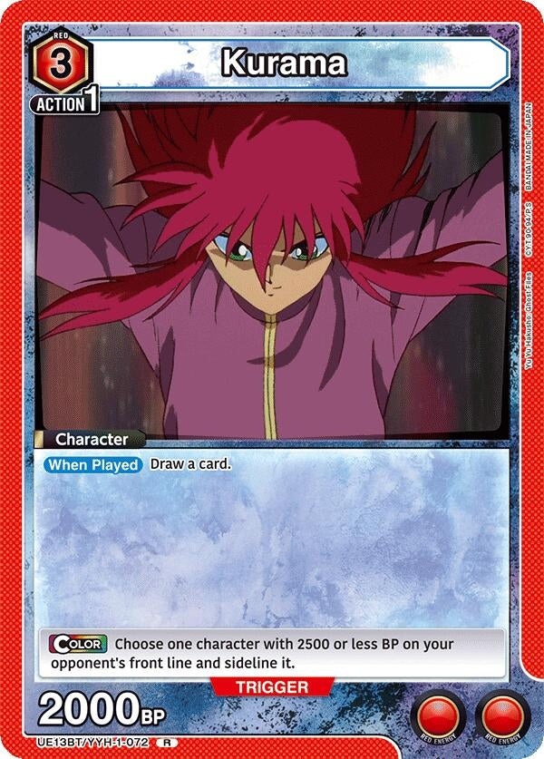 Image for Kurama (072) (UE13BT/YYH-1-072) (UE13BT: Yu Yu Hakusho: Ghost Files) (UE13BT) - Union Arena