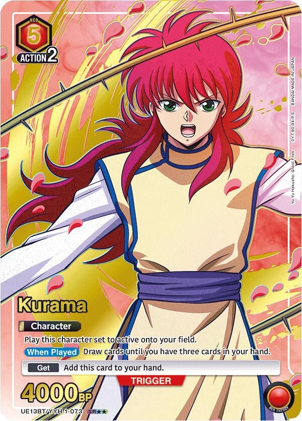 Image for Kurama (073) (SR**) (UE13BT/YYH-1-073) (UE13BT: Yu Yu Hakusho: Ghost Files) (UE13BT) - Union Arena