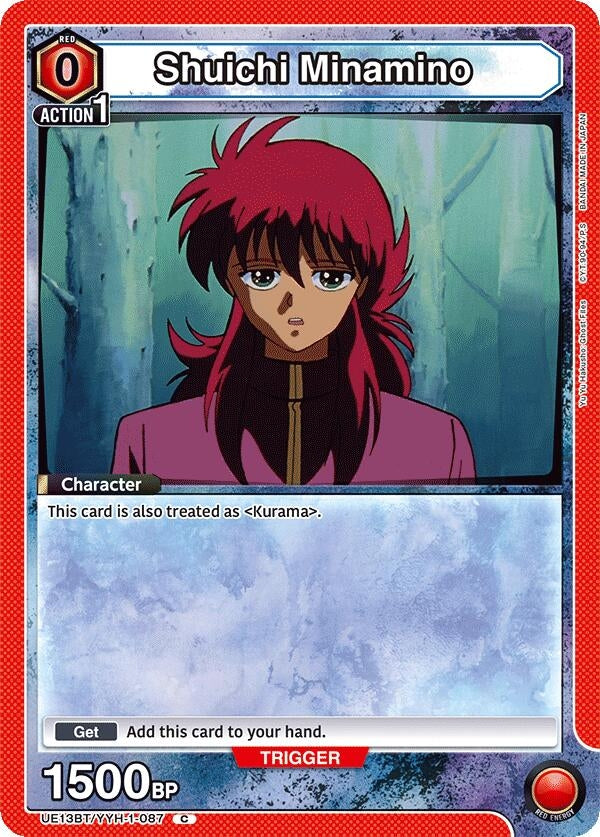 Image for Shuichi Minamino (UE13BT/YYH-1-087) (UE13BT: Yu Yu Hakusho: Ghost Files) (UE13BT) - Union Arena