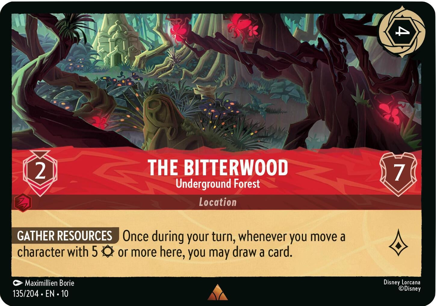 Image for The Bitterwood - Underground Forest (135/204) (Whispers in the Well) (10) - Disney Lorcana