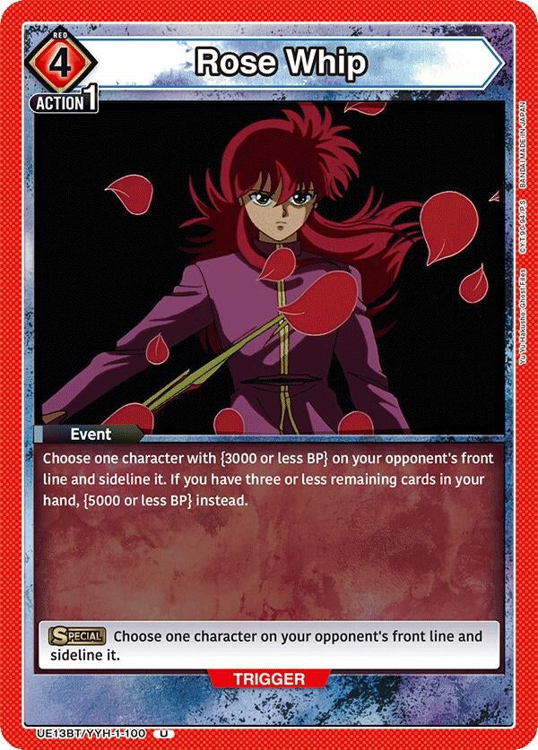 Image for Rose Whip (UE13BT/YYH-1-100) (UE13BT: Yu Yu Hakusho: Ghost Files) (UE13BT) - Union Arena