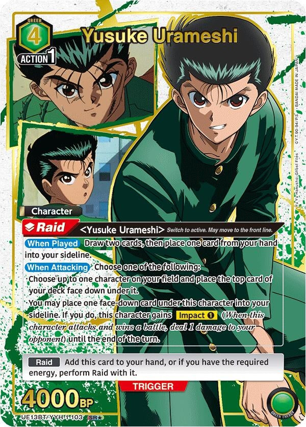 Image for Yusuke Urameshi (103) (SR*) (UE13BT/YYH-1-103) (UE13BT: Yu Yu Hakusho: Ghost Files) (UE13BT) - Union Arena