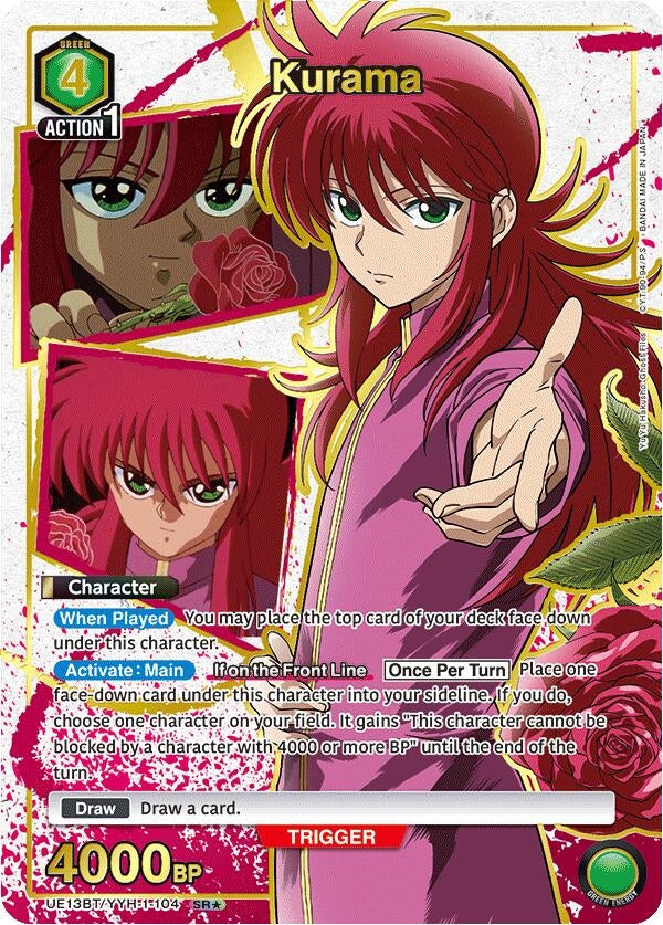 Image for Kurama (104) (SR*) (UE13BT/YYH-1-104) (UE13BT: Yu Yu Hakusho: Ghost Files) (UE13BT) - Union Arena