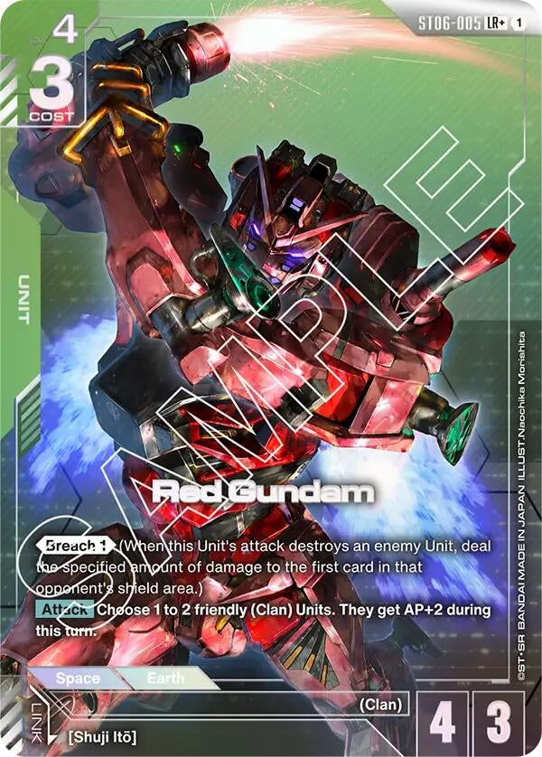 Image for Red Gundam (LR+) (ST06-005) (Starter Deck 06: Clan Unity) (ST06) - Gundam Card Game