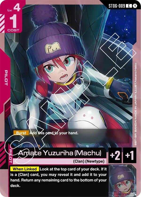 Image for Amate Yuzuriha (Machu) (ST06-009) (Starter Deck 06: Clan Unity) (ST06) - Gundam Card Game