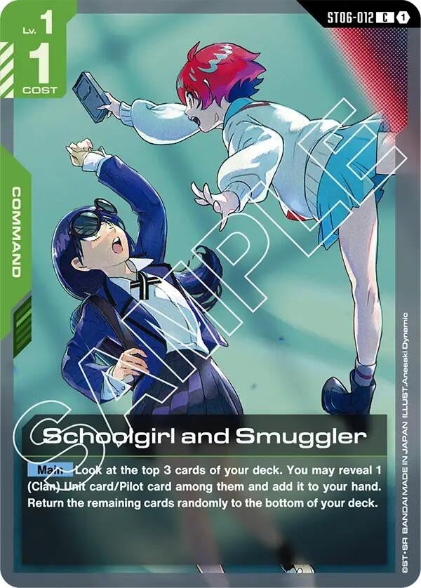 Image for Schoolgirl and Smuggler (ST06-012) (Starter Deck 06: Clan Unity) (ST06) - Gundam Card Game