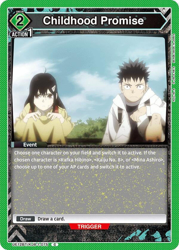 Image for Childhood Promise (UE12BT/KJ8-1-075) (UE12BT: Kaiju No. 8) (UE12BT) - Union Arena