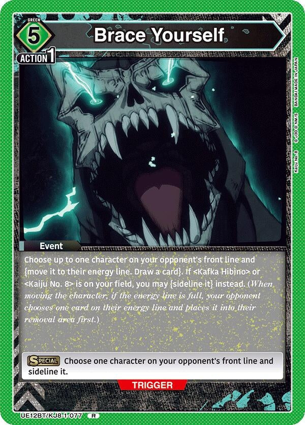 Image for Brace Yourself (UE12BT/KJ8-1-077) (UE12BT: Kaiju No. 8) (UE12BT) - Union Arena