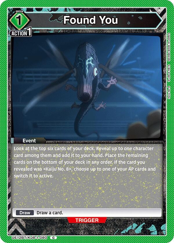 Image for Found You (UE12BT/KJ8-1-080) (UE12BT: Kaiju No. 8) (UE12BT) - Union Arena