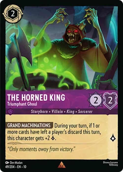 Image for The Horned King - Triumphant Ghoul (49/204) (Whispers in the Well) (10) - Disney Lorcana