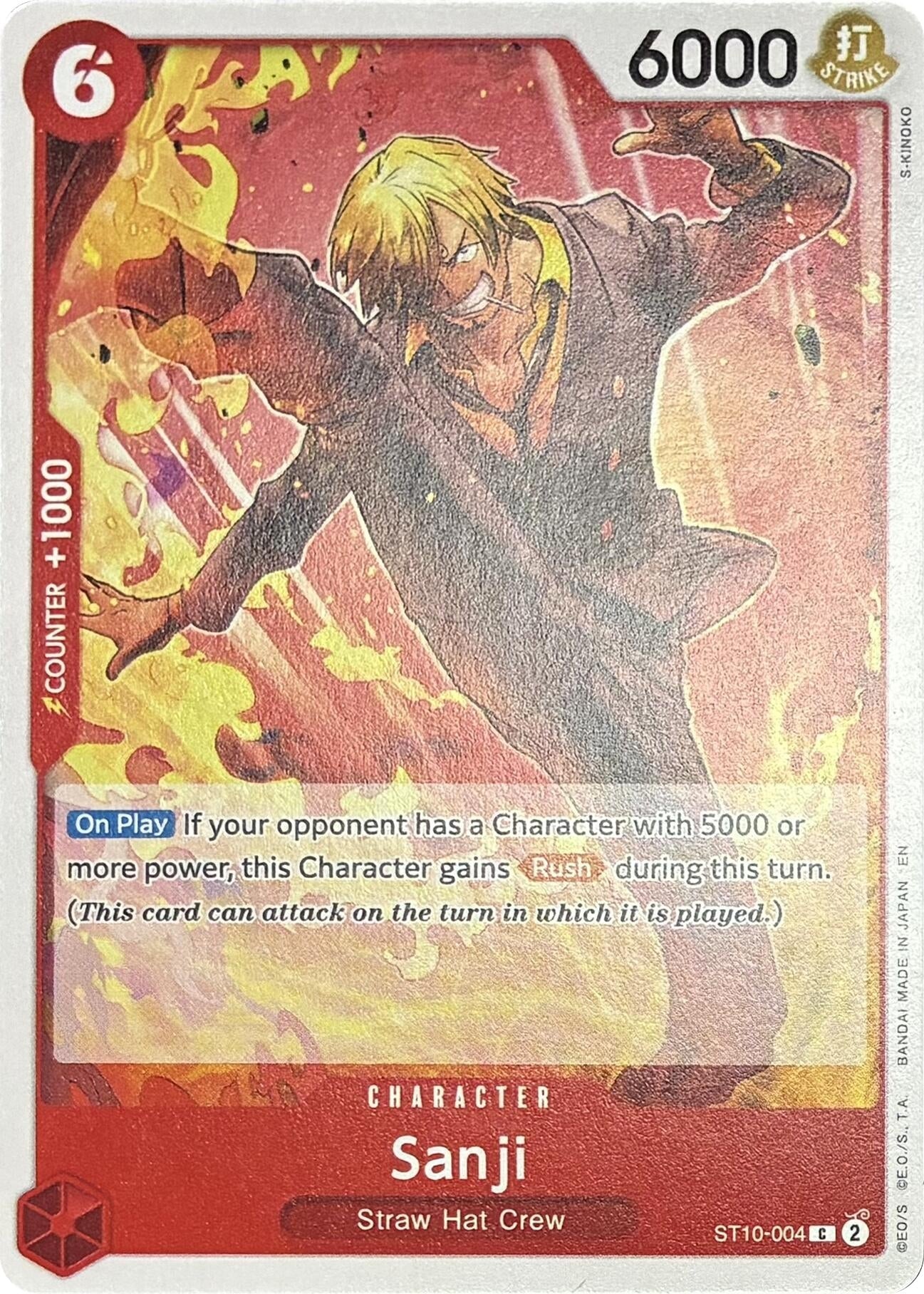 Image for Sanji - ST10-004 (ST10-004) (Learn Together Deck Set) (LT-01) - One Piece Card Game