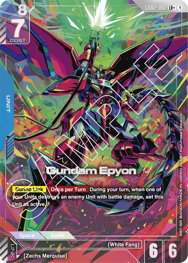 Image for Gundam Epyon (LR+) (GD02-002) (Dual Impact) (GD02) - Gundam Card Game