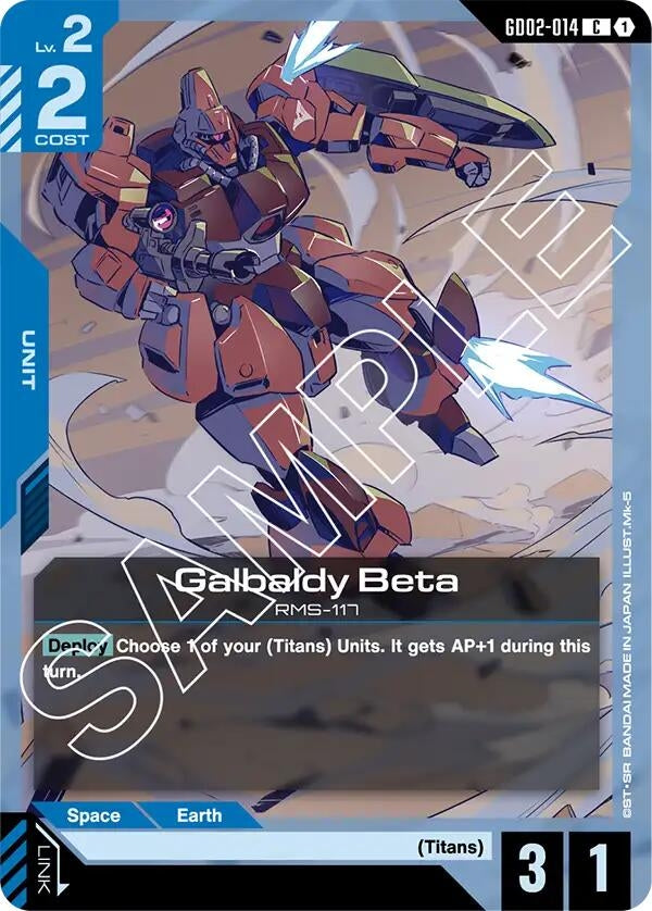 Image for Galbaldy Beta (GD02-014) (Dual Impact) (GD02) - Gundam Card Game