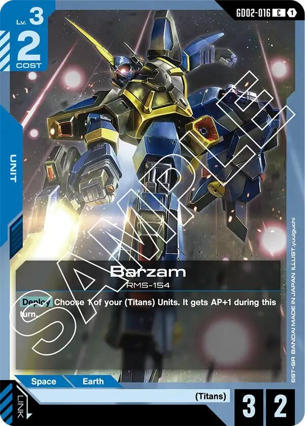 Image for Barzam (GD02-016) (Dual Impact) (GD02) - Gundam Card Game