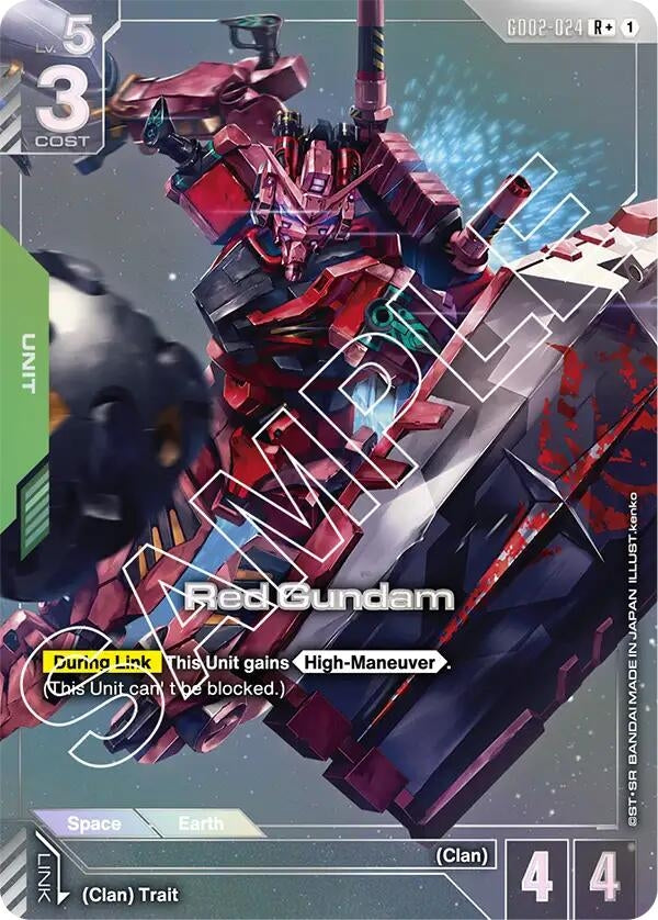 Image for Red Gundam (R+) (GD02-024) (Dual Impact) (GD02) - Gundam Card Game