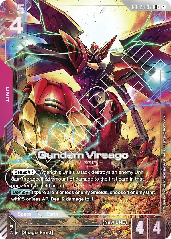 Image for Gundam Virsago (LR+) (GD02-037) (Dual Impact) (GD02) - Gundam Card Game