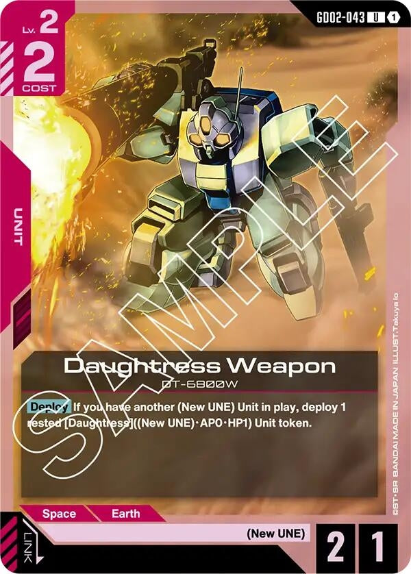 Image for Daughtress Weapon (GD02-043) (Dual Impact) (GD02) - Gundam Card Game