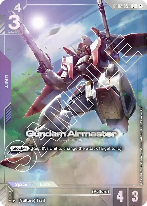 Image for Gundam Airmaster (U+) (GD02-059) (Dual Impact) (GD02) - Gundam Card Game