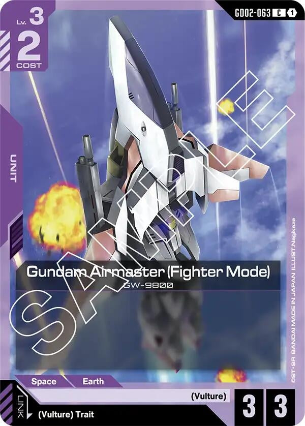 Image for Gundam Airmaster (Fighter Mode) (GD02-063) (Dual Impact) (GD02) - Gundam Card Game