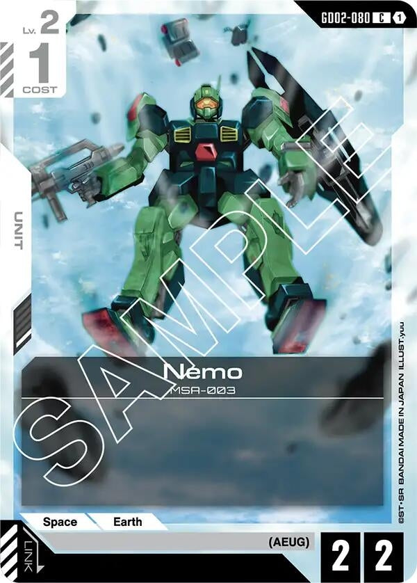 Image for Nemo (GD02-080) (Dual Impact) (GD02) - Gundam Card Game