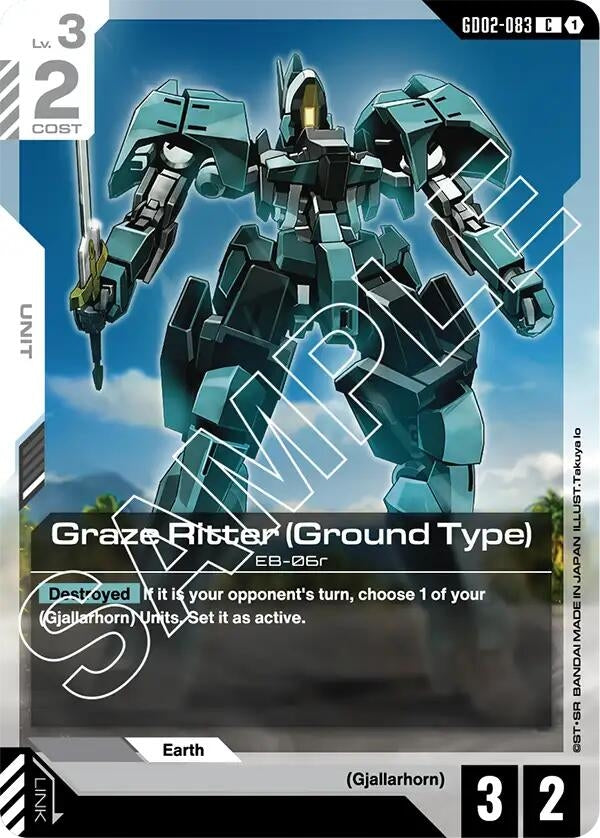 Image for Graze Ritter (Ground Type) (GD02-083) (Dual Impact) (GD02) - Gundam Card Game