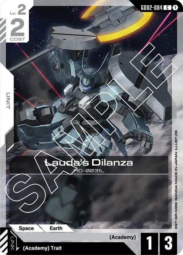 Image for Lauda's Dilanza (GD02-084) (Dual Impact) (GD02) - Gundam Card Game