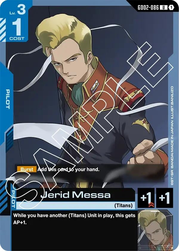 Image for Jerid Messa (GD02-086) (Dual Impact) (GD02) - Gundam Card Game