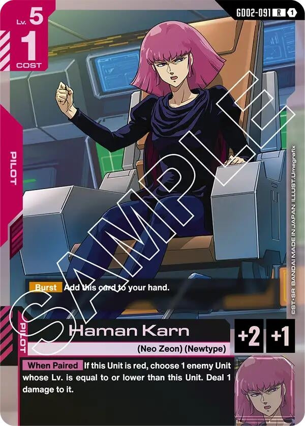 Image for Haman Karn (GD02-091) (Dual Impact) (GD02) - Gundam Card Game