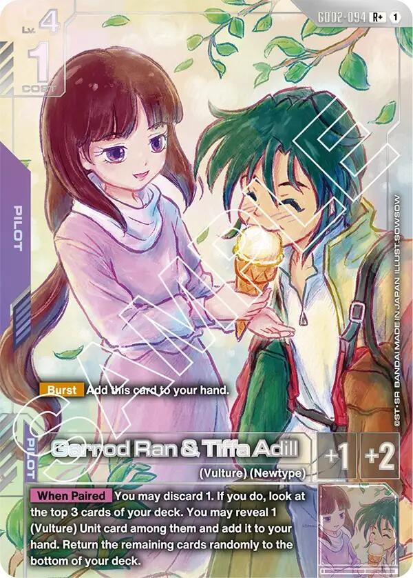 Image for Garrod Ran & Tiffa Adill (R+) (GD02-094) (Dual Impact) (GD02) - Gundam Card Game