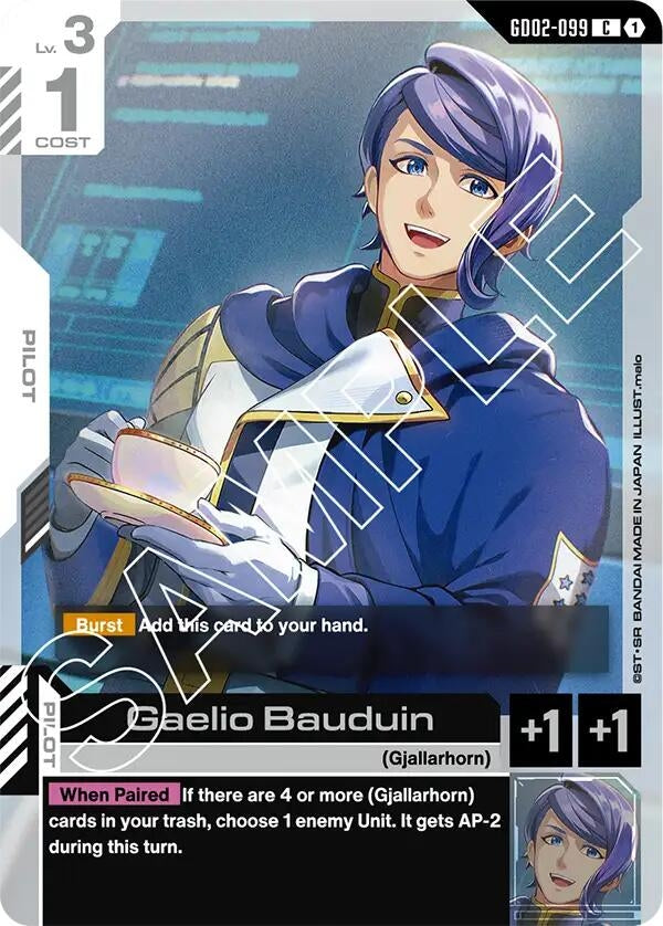Image for Gaelio Bauduin (GD02-099) (Dual Impact) (GD02) - Gundam Card Game