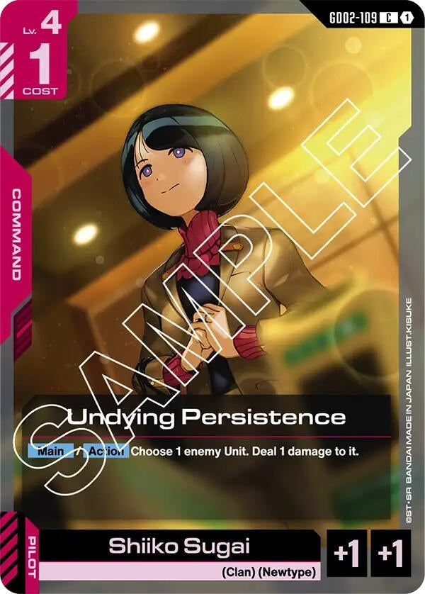Image for Undying Persistence (GD02-109) (Dual Impact) (GD02) - Gundam Card Game