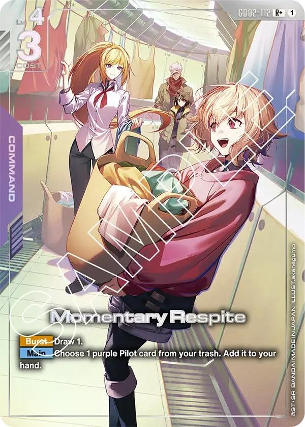 Image for Momentary Respite (R+) (GD02-112) (Dual Impact) (GD02) - Gundam Card Game