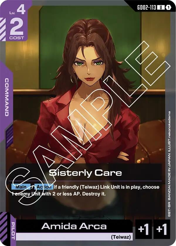 Image for Sisterly Care (GD02-113) (Dual Impact) (GD02) - Gundam Card Game