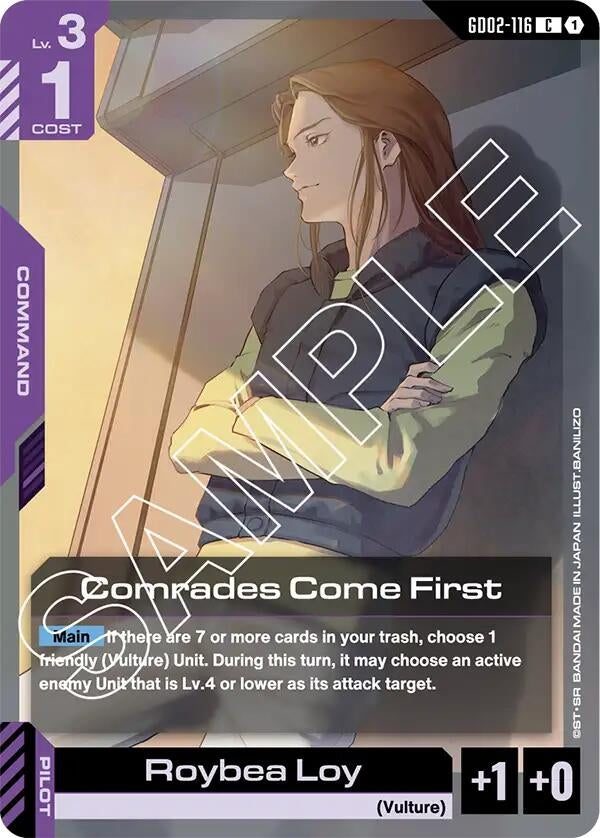 Image for Comrades Come First (GD02-116) (Dual Impact) (GD02) - Gundam Card Game