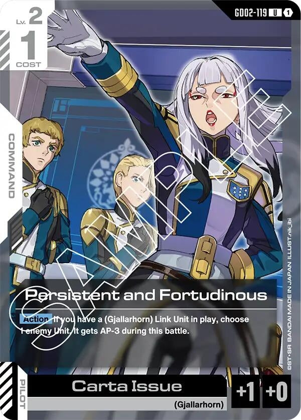 Image for Persistent and Fortudinous (GD02-119) (Dual Impact) (GD02) - Gundam Card Game