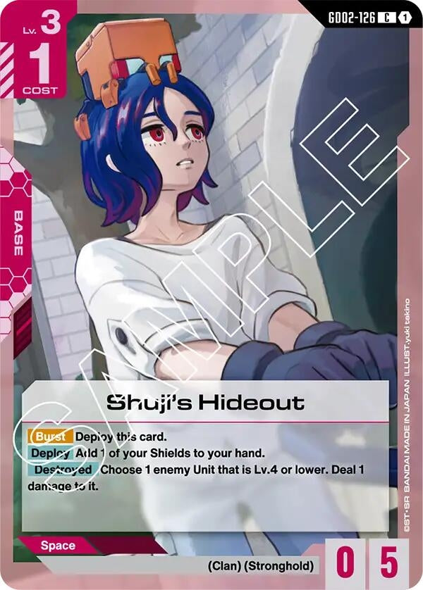 Image for Shuji's Hideout (GD02-126) (Dual Impact) (GD02) - Gundam Card Game