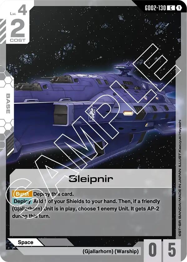 Image for Sleipnir (GD02-130) (Dual Impact) (GD02) - Gundam Card Game