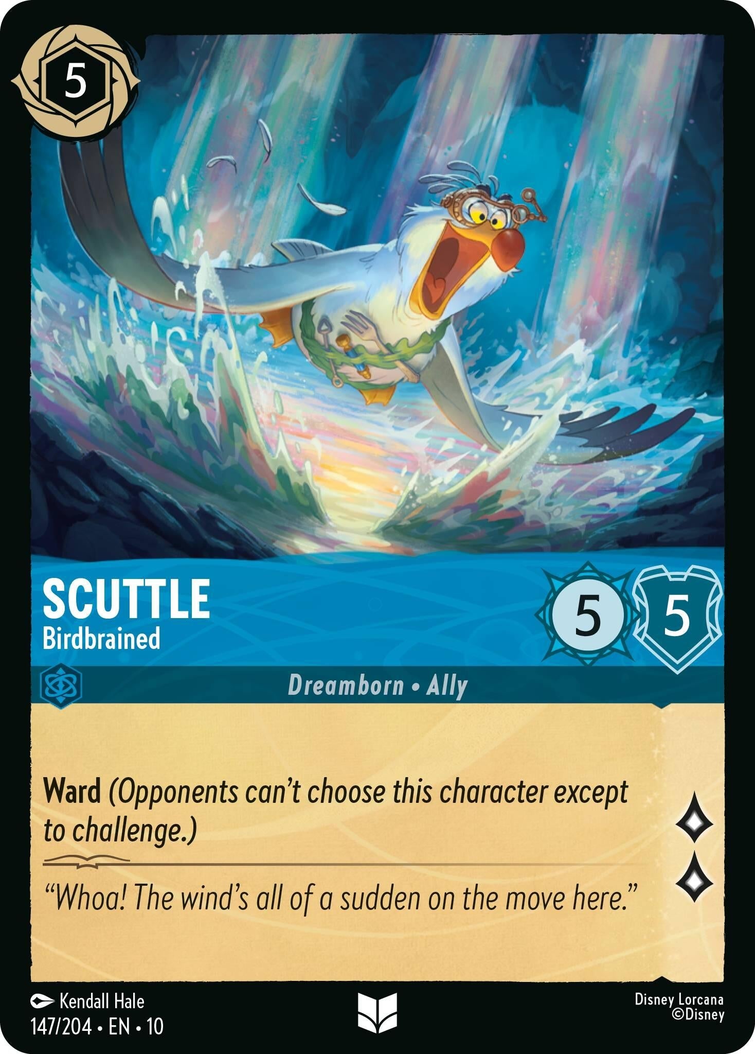 Image for Scuttle - Birdbrained (147/204) (Whispers in the Well) (10) - Disney Lorcana