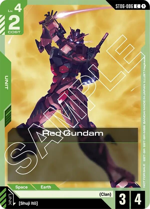 Image for Red Gundam (Boost Kit 01) (ST06-006) (Gundam Promotional Cards) (GCG-PR) - Gundam Card Game
