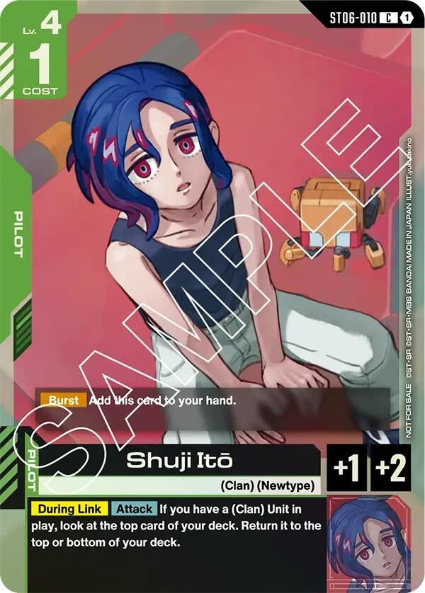 Image for Shuji Ito (Store Tournament Participant Pack 02) (ST06-010) (Gundam Promotional Cards) (GCG-PR) - Gundam Card Game