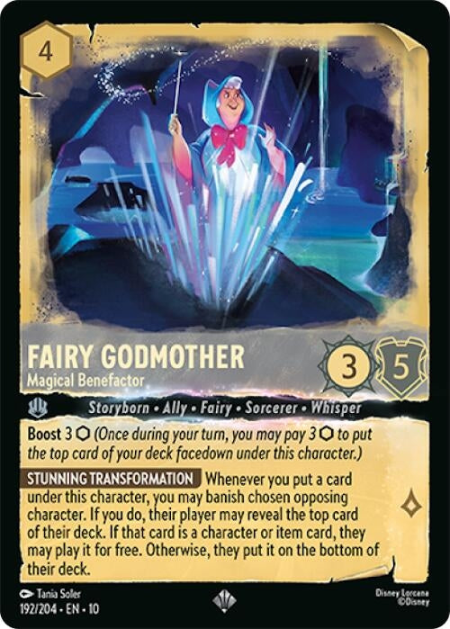 Image for Fairy Godmother - Magical Benefactor (192/204) (Whispers in the Well) (10) - Disney Lorcana